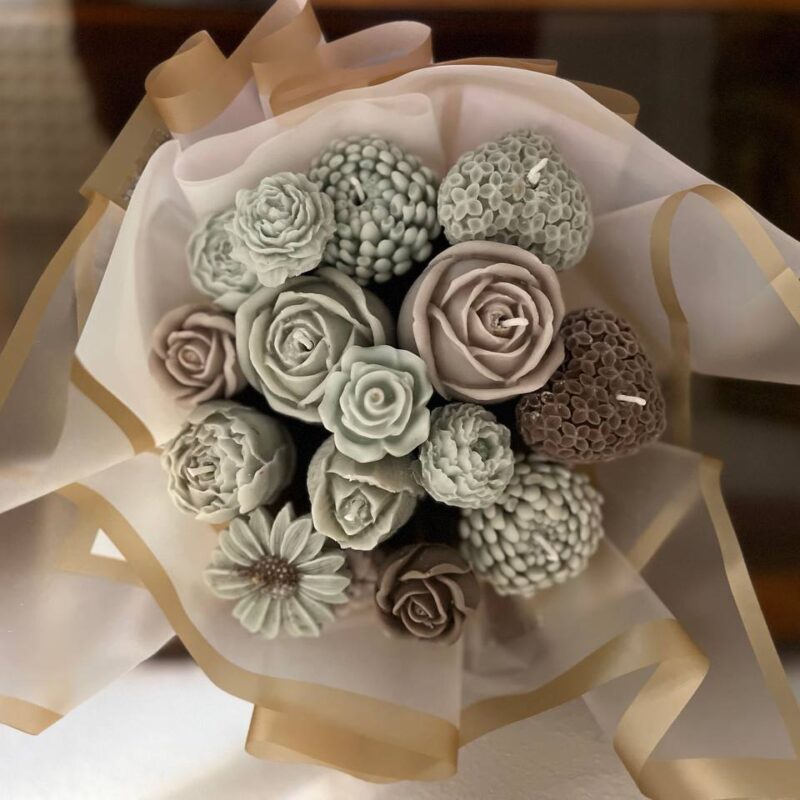 Candle Flower Bouquet